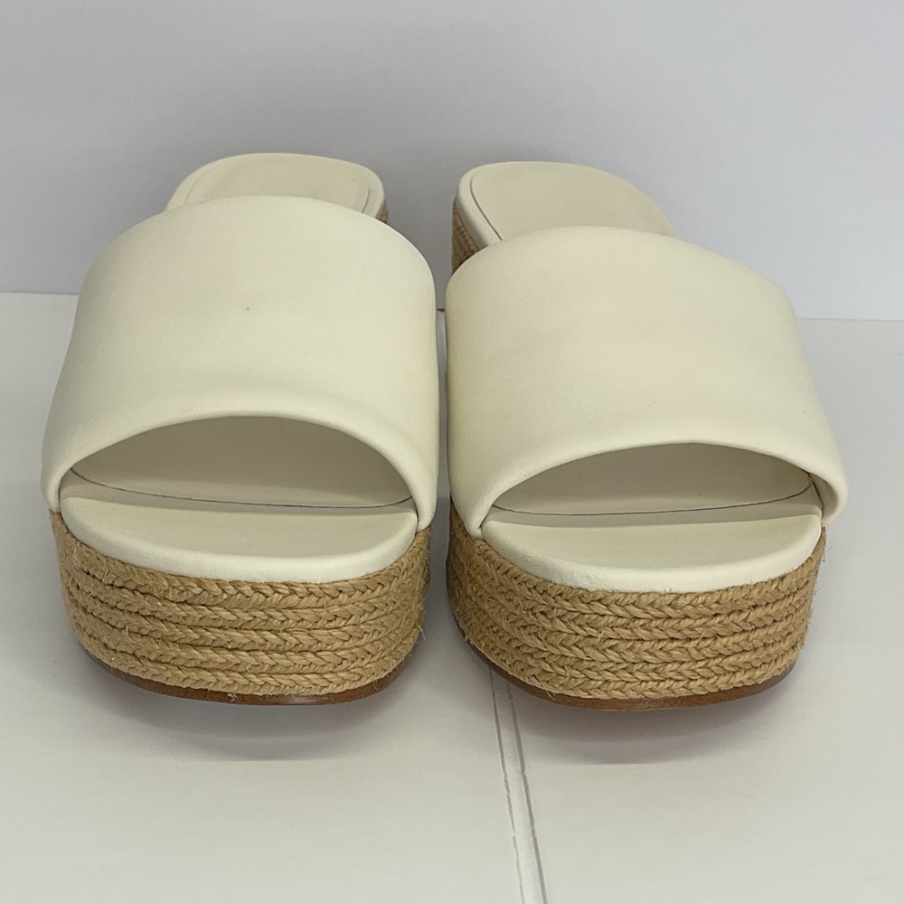 Vince Cream Platform Mules - Picture 7 of 11